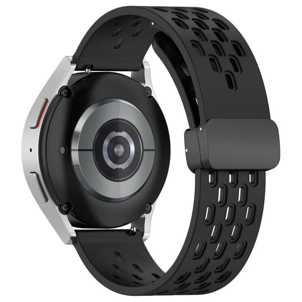 Silikonarmband Sport Samsung Galaxy Watch 6 Classic 47mm Svart