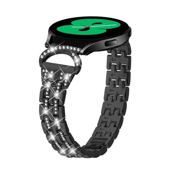 Dual Rhinestone Armband Samsung Galaxy Watch 6 Classic 43mm Svart