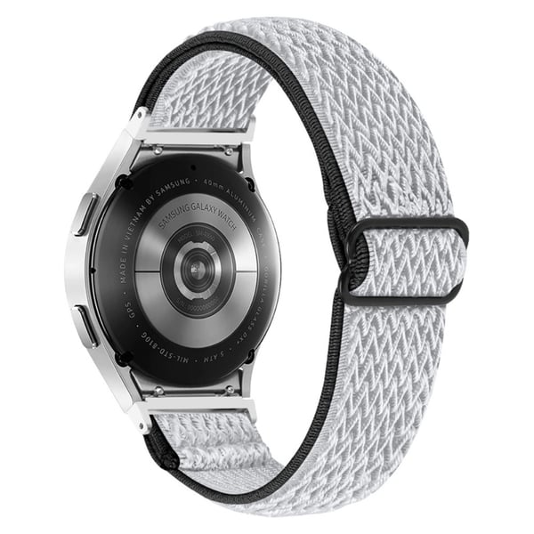 Vävd Nylonarmband Samsung Galaxy Watch 6 44mm Svart/Vit