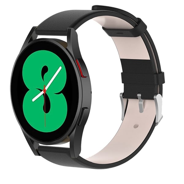 Äkta Läderarmband Samsung Galaxy Watch 6 Classic 43mm Svart