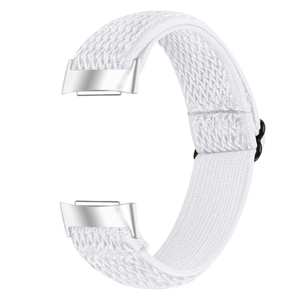 Vävd Nylonarmband Fitbit Charge 6 Vit