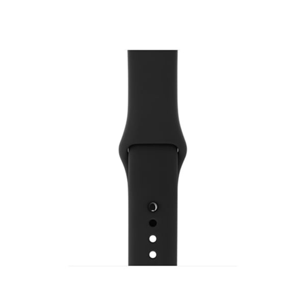 Silikonarmband Apple Watch 42/44/45/49 mm Svart