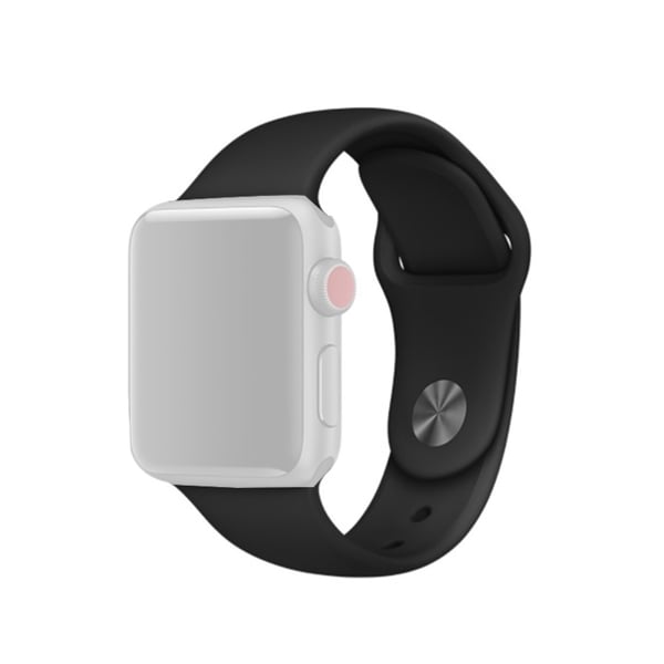 Silikonarmband Apple Watch 42/44/45/49 mm Svart