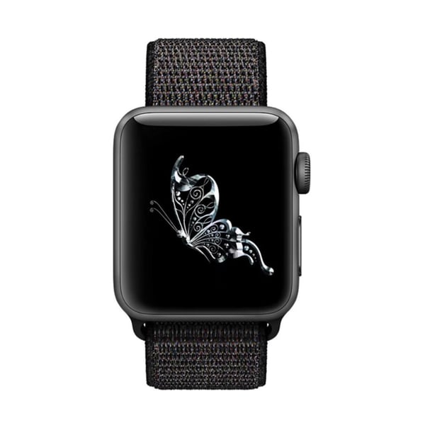 Nylonarmband Apple Watch 41mm Series 9 Svart