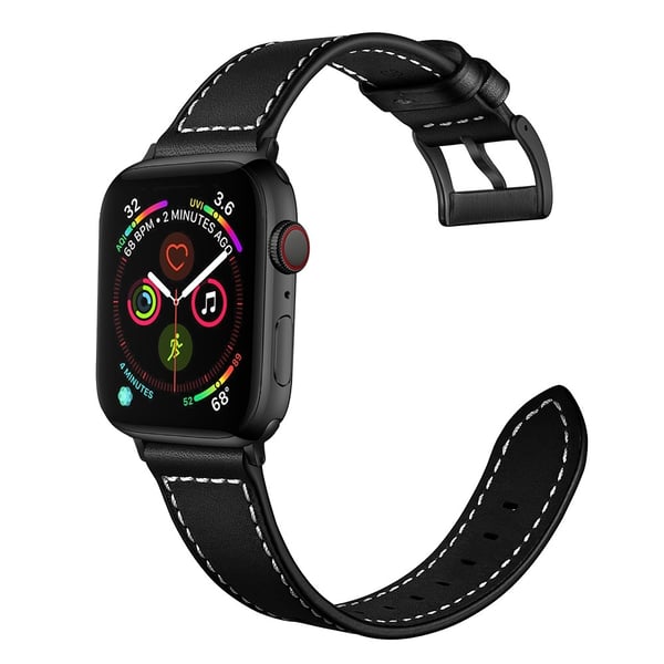 Klassiskt Läderarmband Apple Watch Ultra 2 49mm Svart