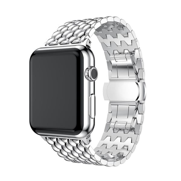 Metallarmband i Fjärilspänne Apple Watch Ultra 2 49mm Silver
