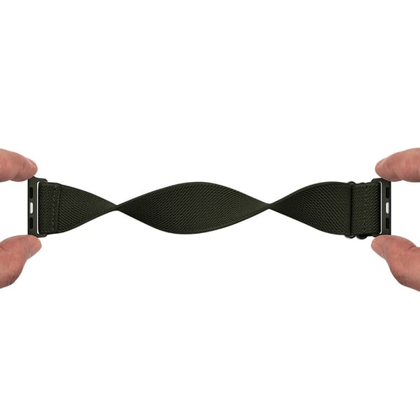 Elastiskt Nylonarmband Apple Watch 41mm Series 9 Grön