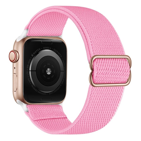 Elastiskt Nylonarmband Apple Watch 45mm Series 9 Rosa
