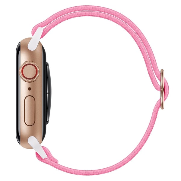 Elastiskt Nylonarmband Apple Watch 45mm Series 9 Rosa