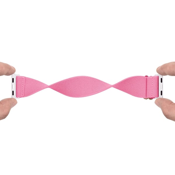 Elastiskt Nylonarmband Apple Watch 45mm Series 9 Rosa
