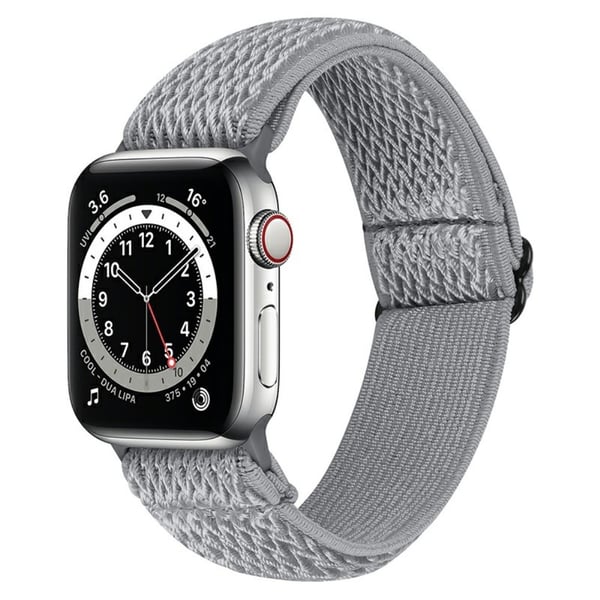 Vävd Nylonarmband Apple Watch 38/40/41 mm Grå