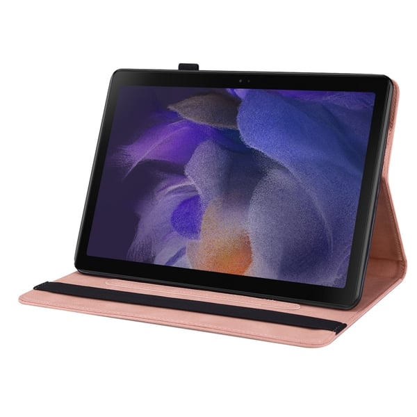 Läderfodral Samsung Galaxy Tab A8 10.5 Fjärilar Rosa