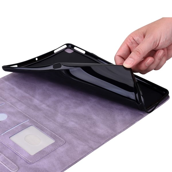 Läderfodral Samsung Galaxy Tab A9 Plus Fjärilar Lila