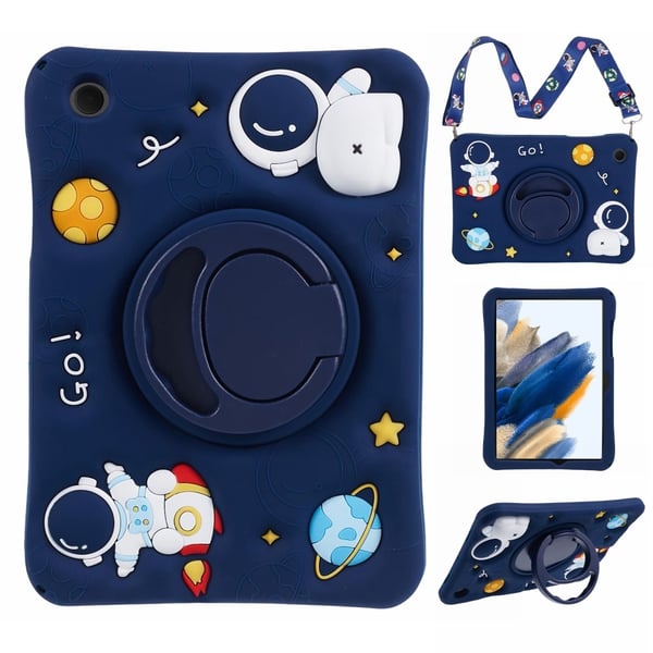 Samsung Galaxy Tab A8 Skal Astronaut Med Ställ Blå