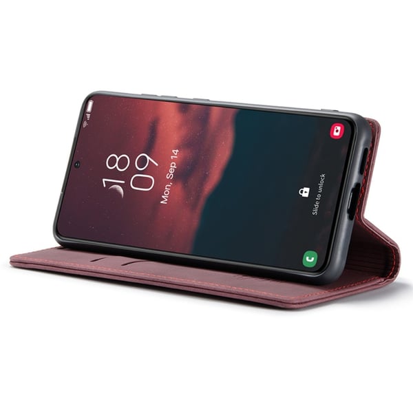 CaseMe Slim Plånboksfodral Samsung Galaxy S24 Plus Röd