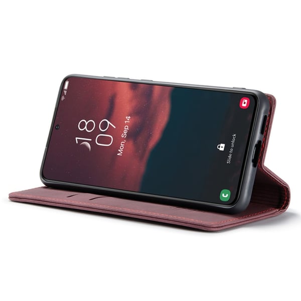 CaseMe Slim Plånboksfodral Samsung Galaxy S24 Röd