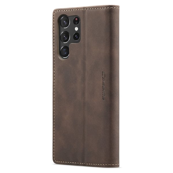 CaseMe Slim Plånboksfodral Samsung Galaxy S24 Ultra Brun