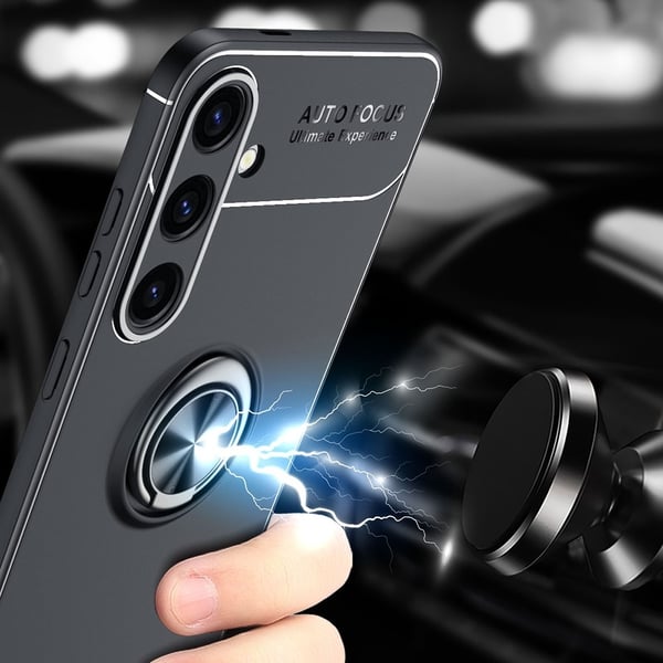 Skal Med Ringhållare Samsung Galaxy S24 Plus Svart