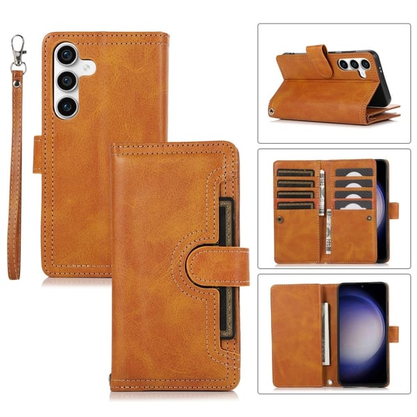Plånboksfodral Multi-Slot Samsung Galaxy S24 Cognac
