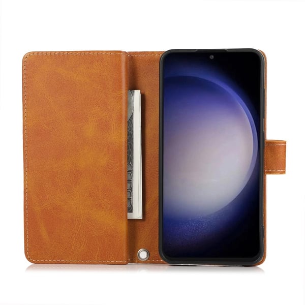 Plånboksfodral Multi-Slot Samsung Galaxy S24 Cognac