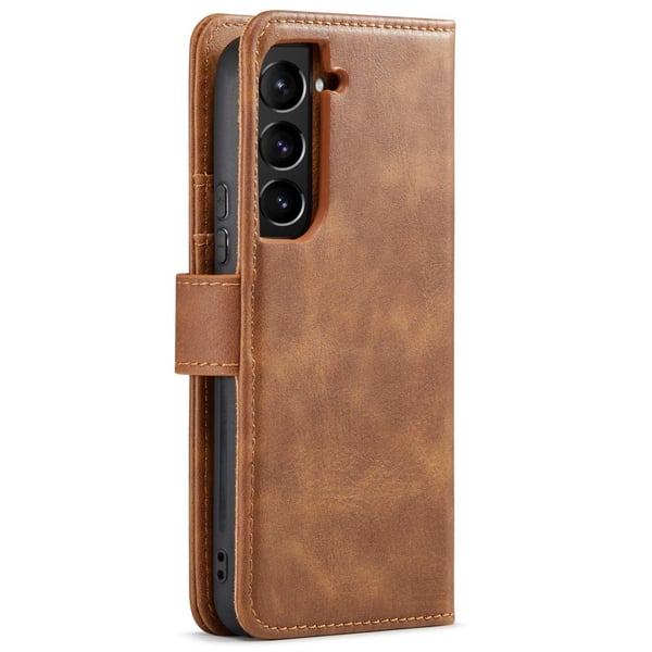 DG.MING 2-in-1 Magnet Wallet Samsung Galaxy S24 Cognac