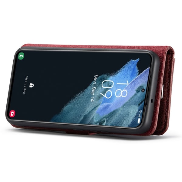 DG.MING 2-in-1 Magnet Wallet Samsung Galaxy S24 Plus Red