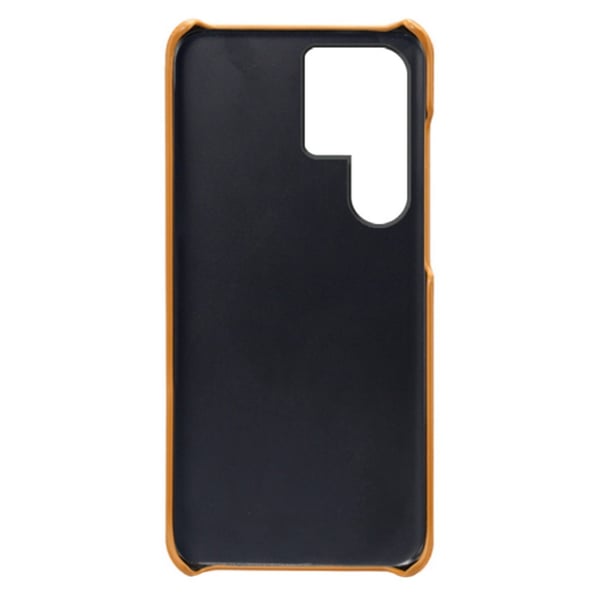 Läderskal Kortfack Samsung Galaxy S24 Ultra Cognac