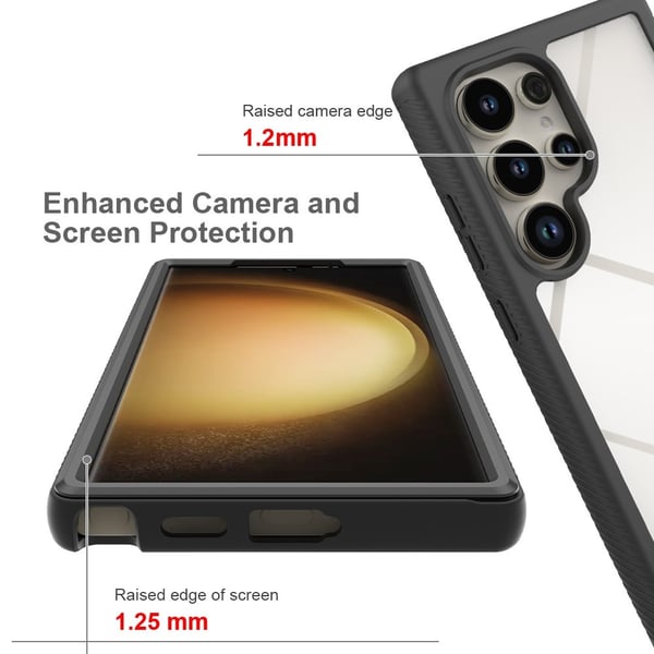 360 Heltäckande Skal Samsung Galaxy S24 Ultra Svart