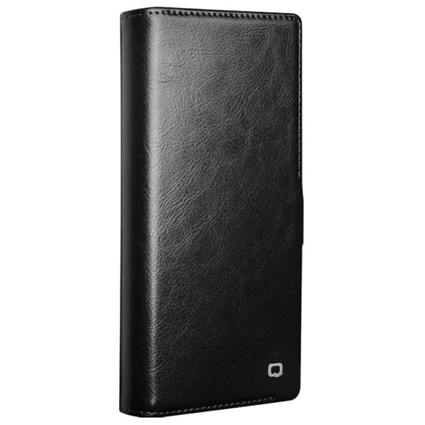Qialino Plånboksfodral Läder Samsung Galaxy S24 Ultra Svart