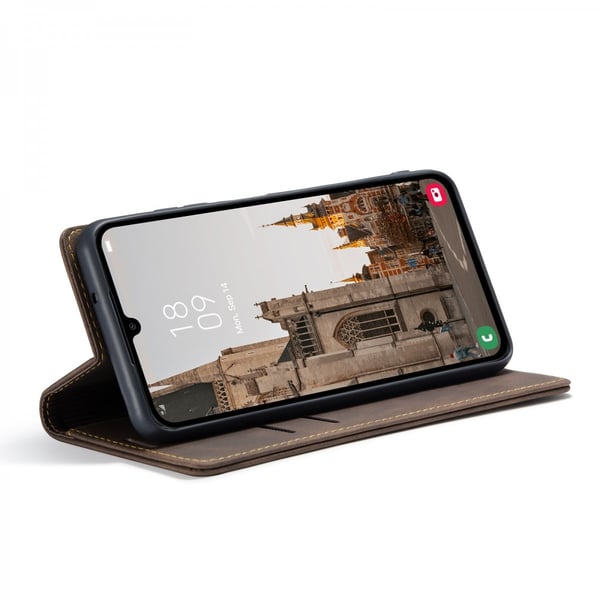 CaseMe Slim Plånboksfodral Samsung Galaxy A15 Brun