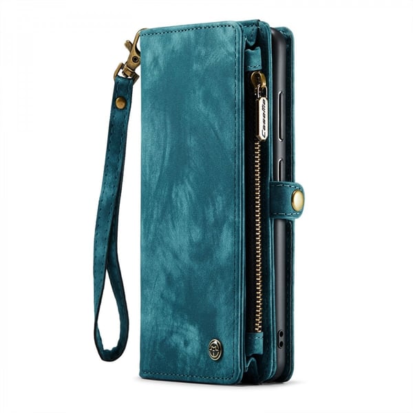 CaseMe Multi-Slot 2 i 1 Plånboksfodral Galaxy S24 Plus Blå