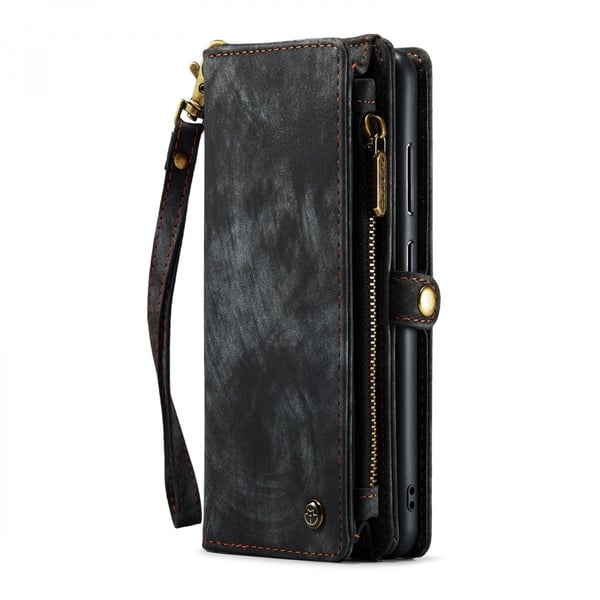CaseMe Multi-Slot 2 i 1 Plånboksfodral Galaxy S24 Plus Svart