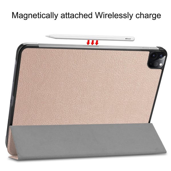 iPad Pro 11 4th Gen (2022) Fodral Tri-Fold Roséguld