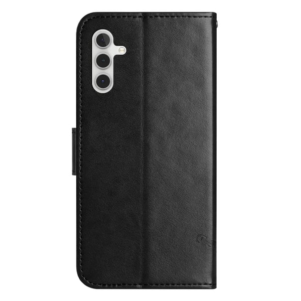 Läderfodral Fjärilar Samsung Galaxy A55 Svart