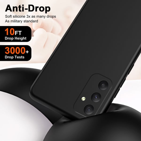 Silikonskal Samsung Galaxy A35 Svart