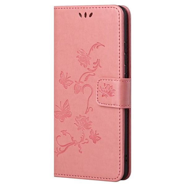 Läderfodral Fjärilar Xiaomi 12T Pro Rosa