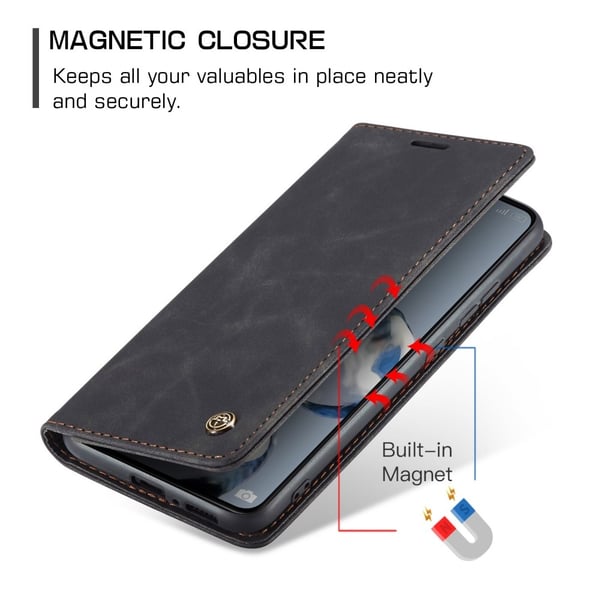 CaseMe Slim Plånboksfodral Xiaomi 12T Svart