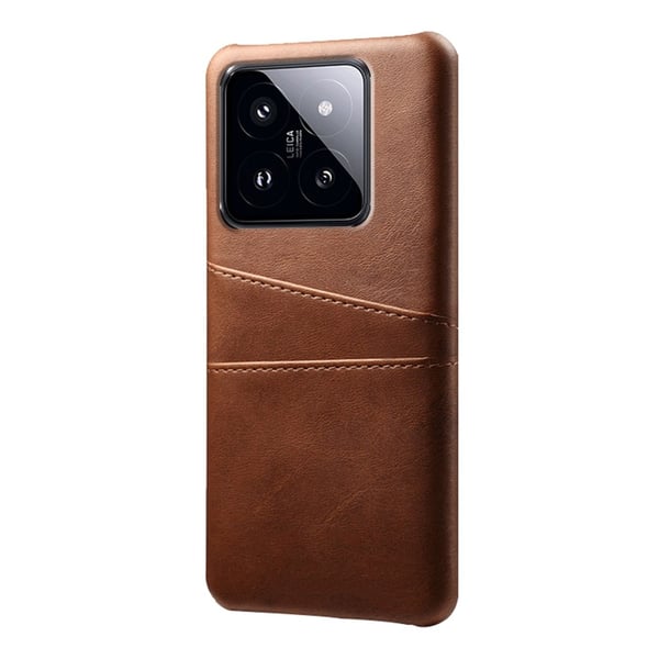 Läderskal Med Kortfack Xiaomi 14 Pro Brun