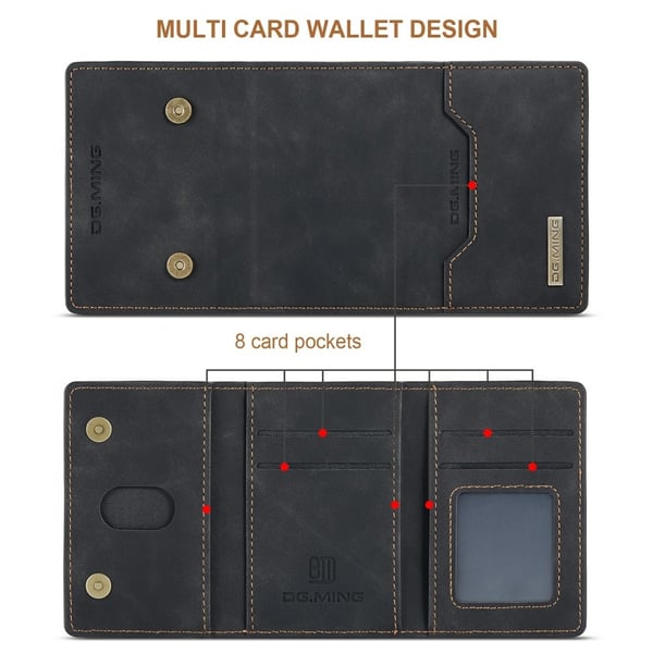 DG.MING 2-i-1 Magnetiskt Skal Med Kortfack iPhone 11 Svart