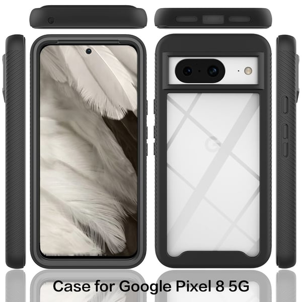 360 Heltäckande Skal Google Pixel 8 Svart