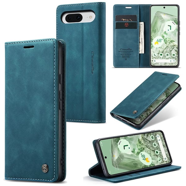 CaseMe Slim Plånboksfodral Google Pixel 8a Blå