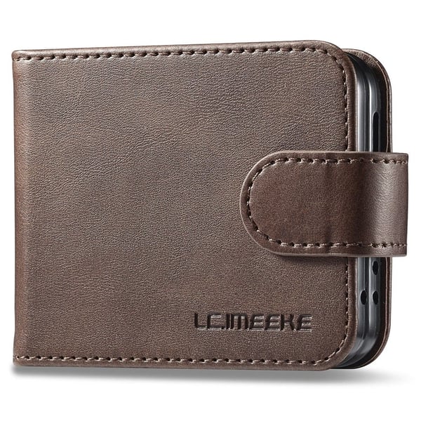 LC.IMEEKE Plånboksfodral Samsung Galaxy Z Flip 6 Brun