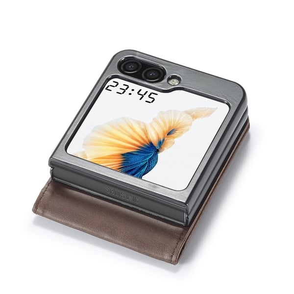 LC.IMEEKE Plånboksfodral Samsung Galaxy Z Flip 6 Brun