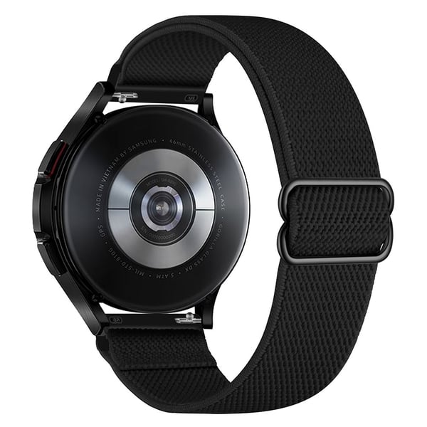 Elastiskt Nylonarmband Samsung Galaxy Watch 7 40mm Svart
