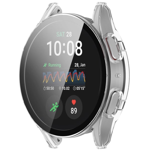 Skal Samsung Galaxy Watch 7 40mm Hårdplast + Glas Transparent