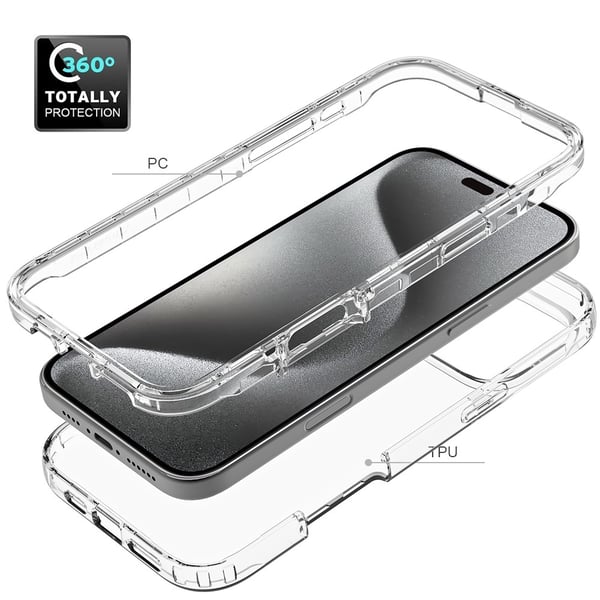 Allround Cover Skal iPhone 16 Pro Max Transparent