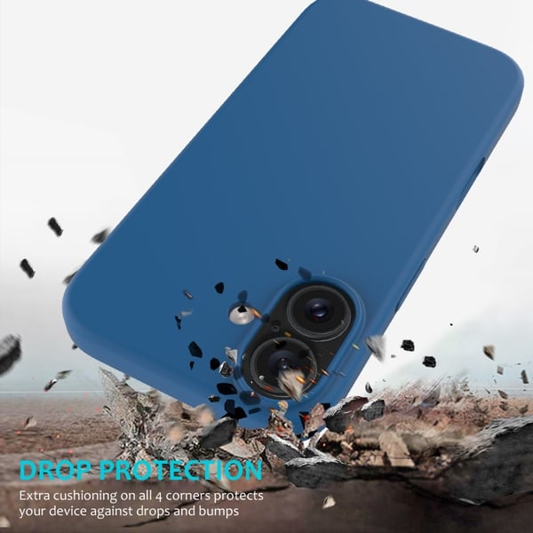Silikonskal iPhone 16 Blå