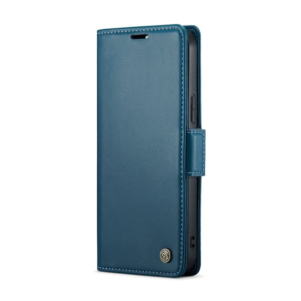 CaseMe Slim Plånboksfodral RFID-skydd iPhone 16 Pro Max Blå