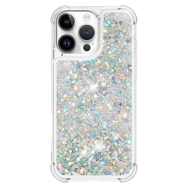 Glitter Bling TPU Case iPhone 16 Pro Max Silver