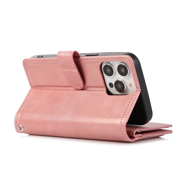 Plånboksfodral Multi-Slot iPhone 16 Pro Roséguld